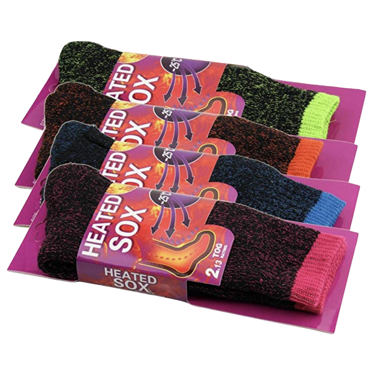 4 Pairs Womens THERMAL HEATED SOCKS Warm Winter Comfort Work Sox Ski BULK