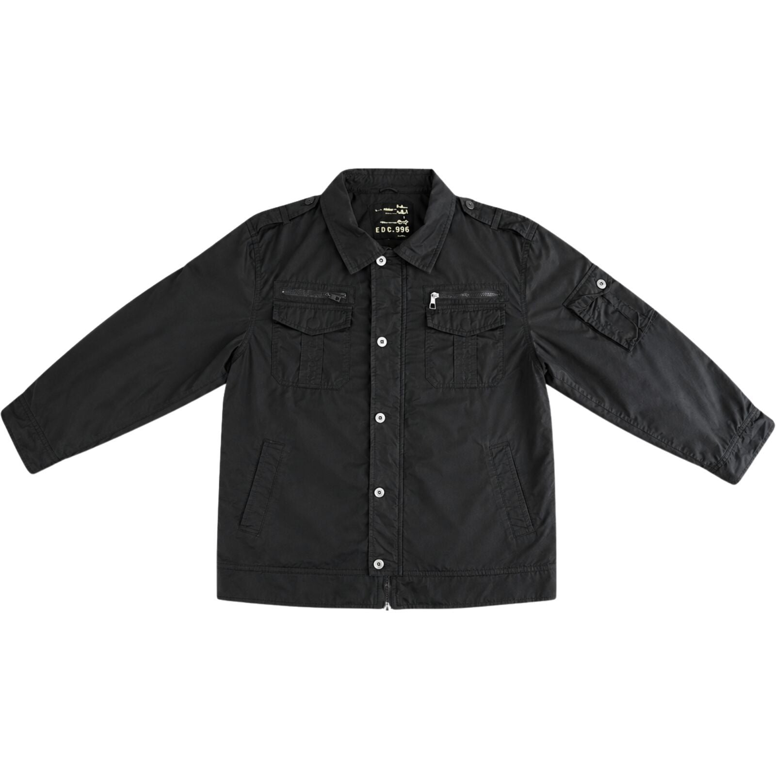 King Mens Plus Size Jacket 100% Cotton Extra Big Tall Winter Coat - Black