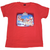 100% Cotton Adult Christmas T Shirt Xmas Top Santa Red White Party Costume - Red - L