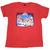 100% Cotton Adult Christmas T Shirt Xmas Top Santa Red White Party Costume - Red - M