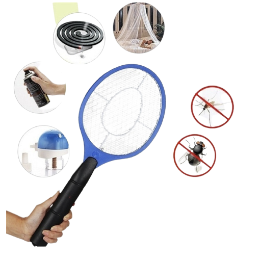 BUG ZAPPER RACKET Fly Mosquito Pest Swatter Net Racquet Electric Insect Killer