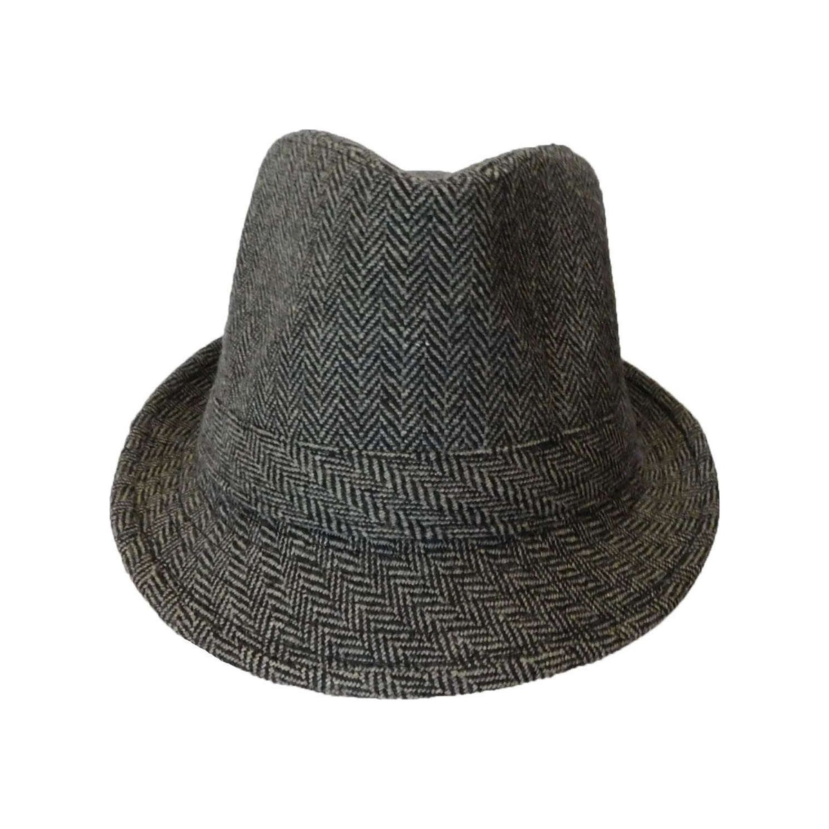 CLASSIC TRILBY HAT Fedora Felt Cap Costume Gangster - One Size Fits Most (58cm)
