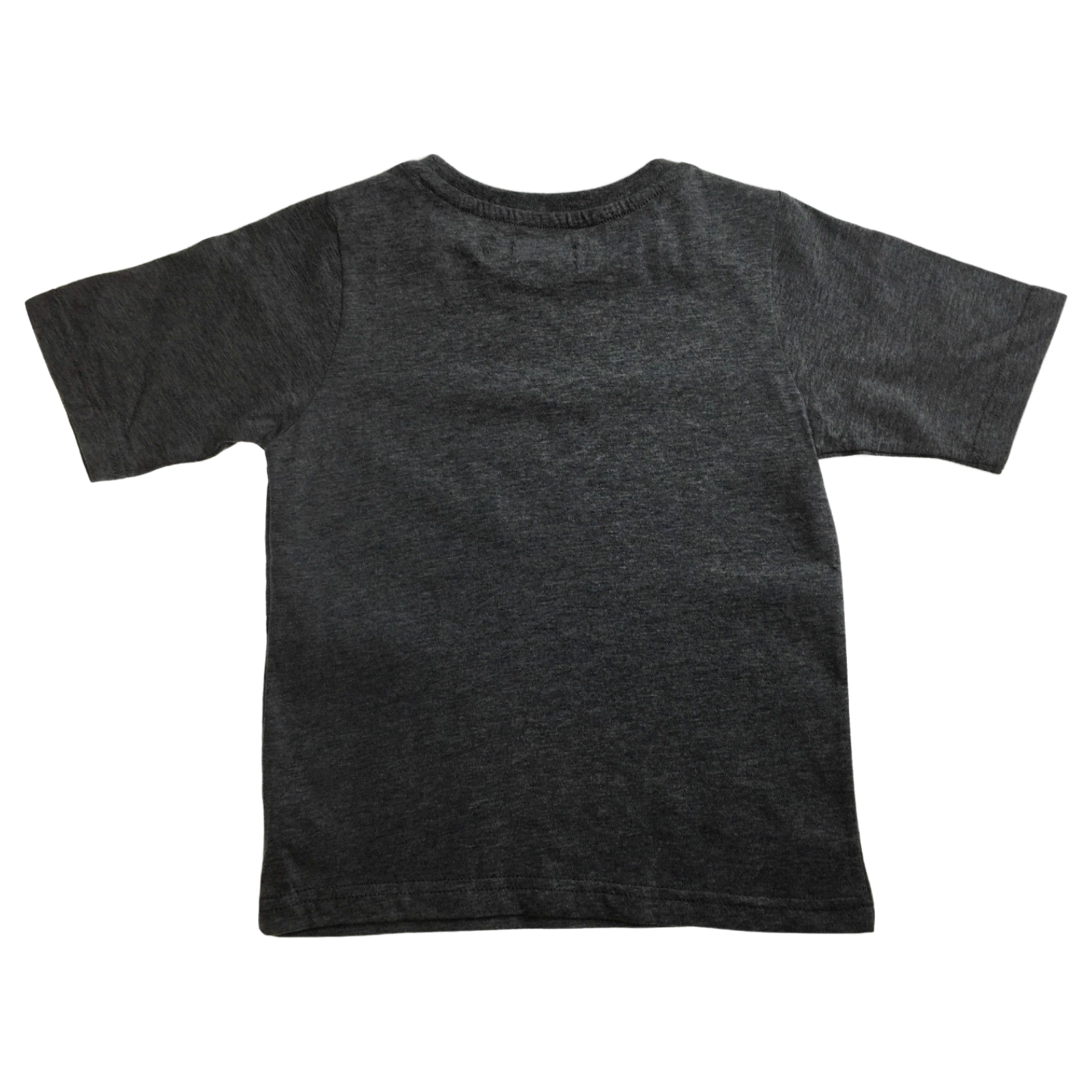 KIDS PLAIN T SHIRT Childrens Child 100% COTTON Boys Girls Basic Blank Tee Top - Grey Marle - 4