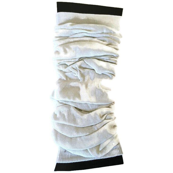 LEG WARMERS Knitted Womens Neon Party Knit Ankle Fluro Dance Costume 80s Pair - White