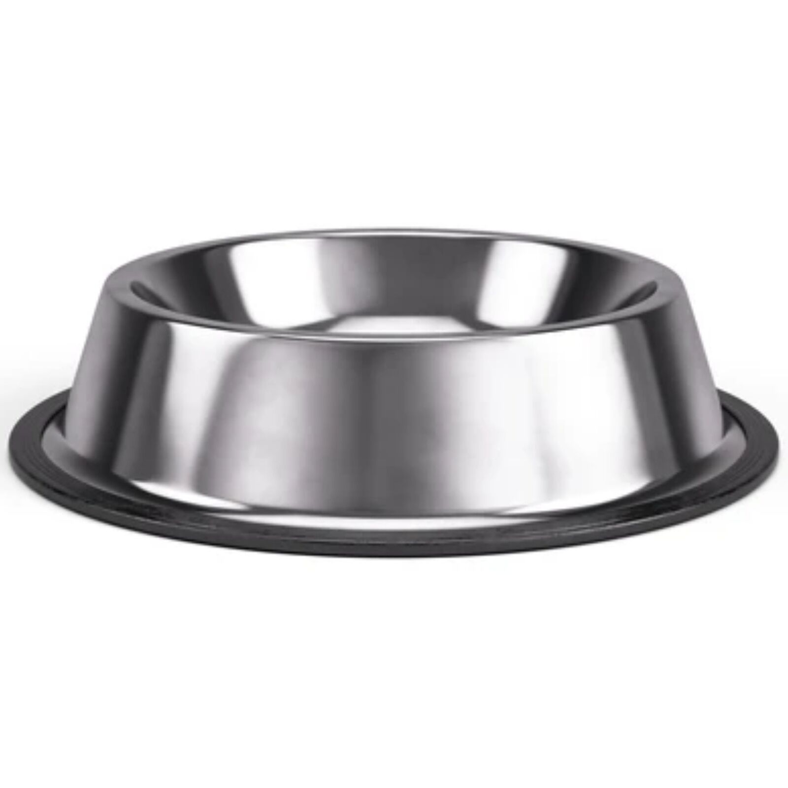 Non Slip Stainless Steel Dog Bowl Pet Cat Water Food Feeder Portable Puppy Dish - Large (500ml)