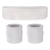 WRISTBAND & HEADBAND SET Tennis Terry Towelling Cotton Sweat Band Team Gym  - White