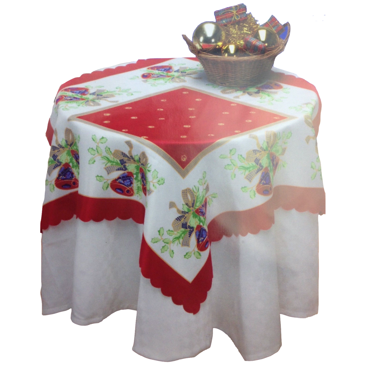 CHRISTMAS TABLE CLOTH Xmas Party 80cm x 80cm