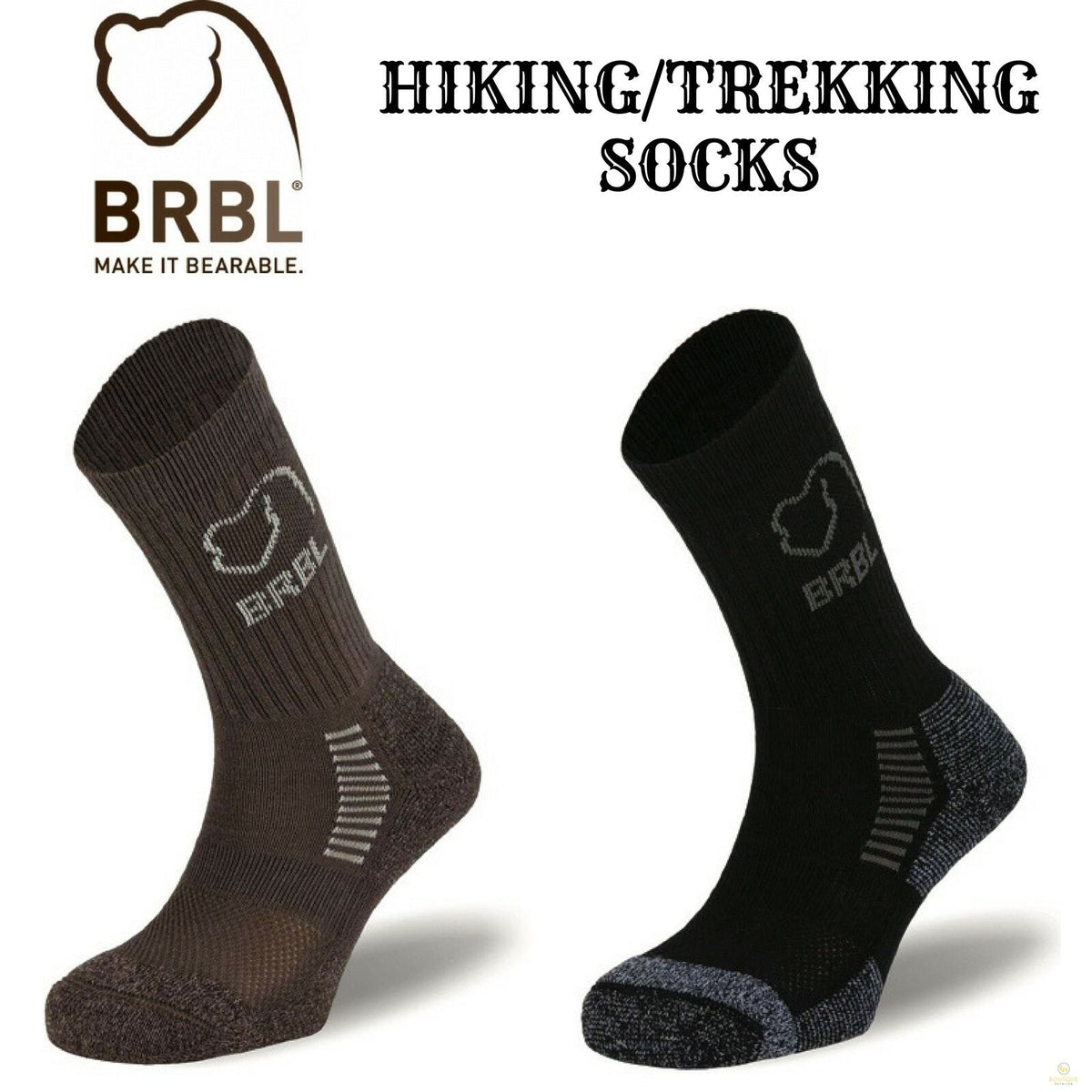 BRBL Bjorn Socks Cotton Blend Outdoor Hiking Trekking Adventure Mountain Comfort - Sage