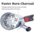 Large Chimney Starter Firewood Quick Rapid Charcoal Lighter Stove For Barbecue