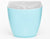 4x Oval Swing Top Waste Rubbish Bin Acrylic Lightweight Compact Bathroom Office in Blue