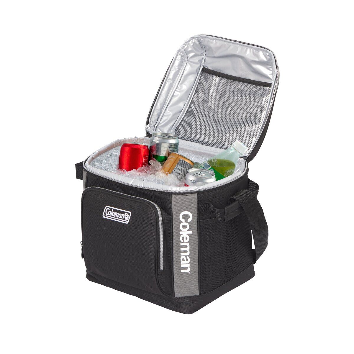 Coleman 30 Can Soft Cooler Insulated Outdoor Camping Picnic Bag in Black