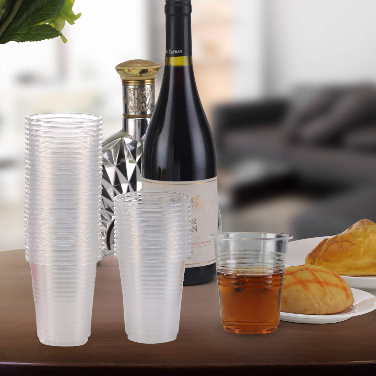 1920x 7oz (210ml) Premium Plastic Clear Cups Extra Strong PET BPA Free
