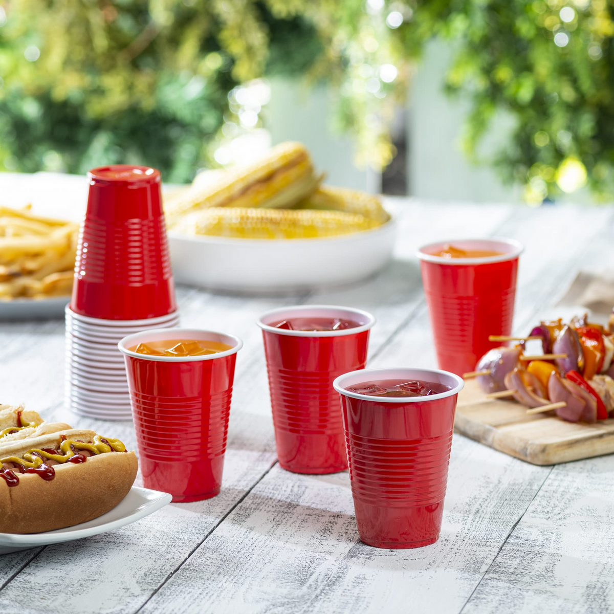 720x 9oz (266ml) Premium Plastic Red Cups Extra Strong PET BPA Free