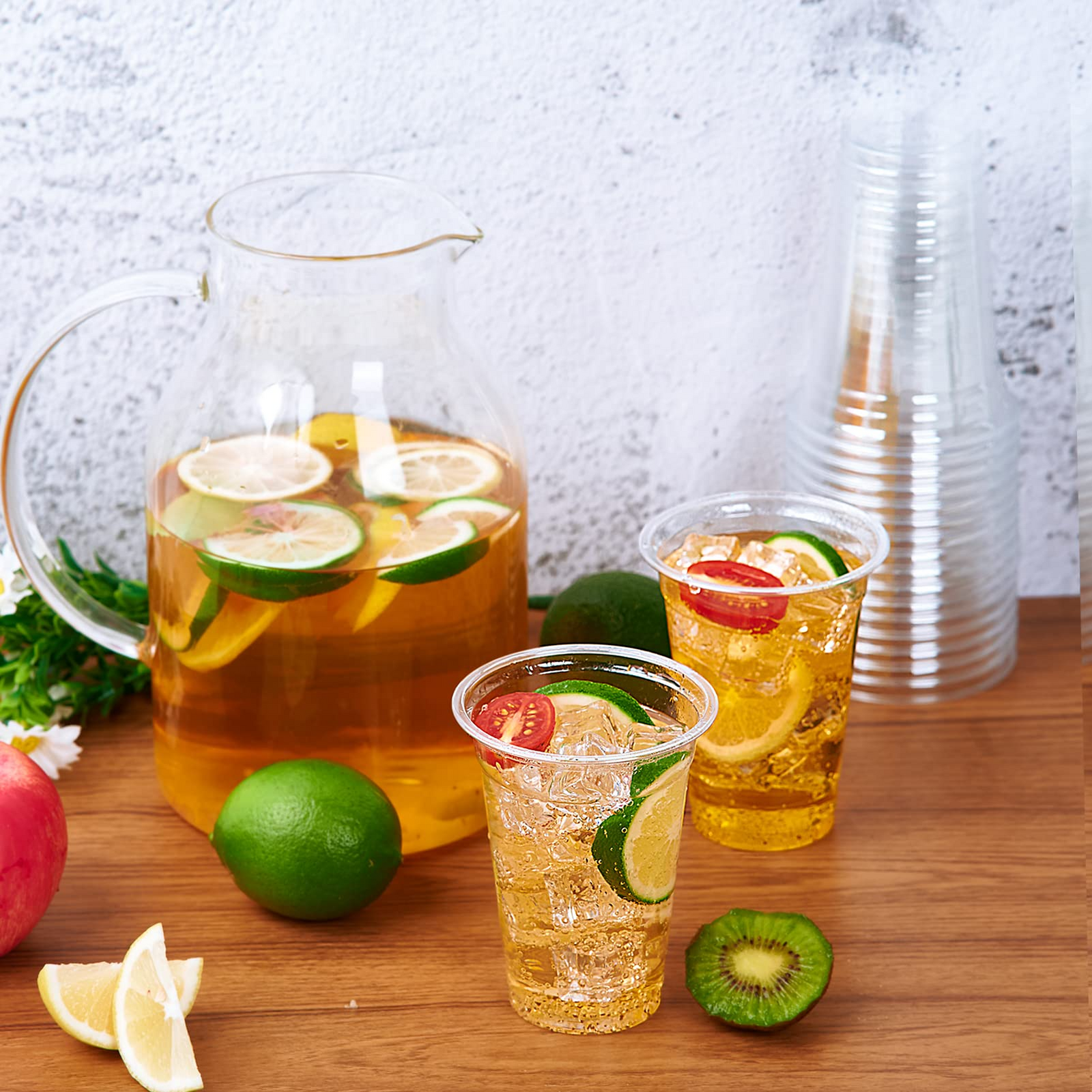 720x 14oz (420ml) Premium Plastic Clear Cups Extra Strong PET BPA Free