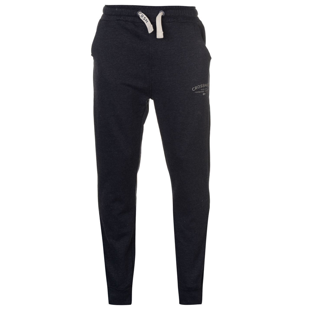 CROSSHATCH Leeroy Skinny Track Pants Slim Trousers Cotton Gym Trackies Joggers - Night Sky