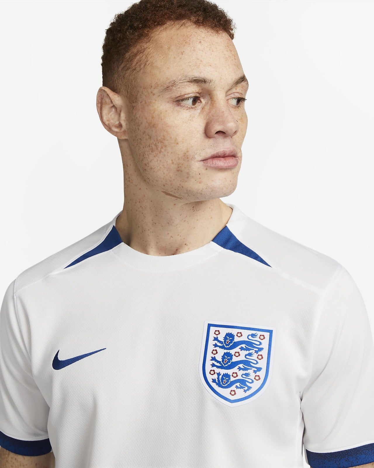 Nike Mens England National 2023 Stadium Home Dri-FIT Soccer Football Jersey Top - XL