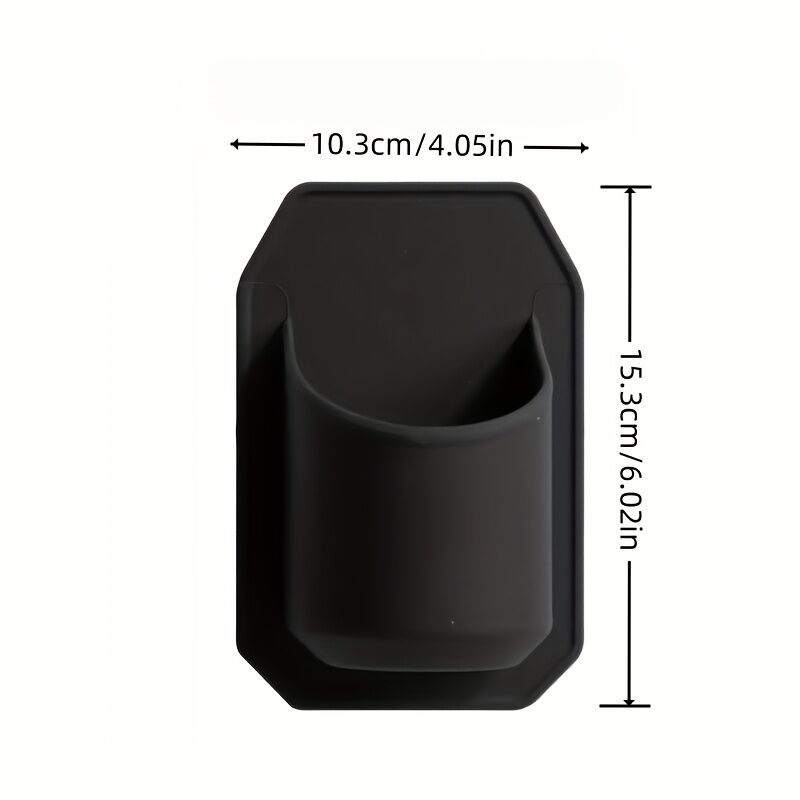 Silicone Shower Beer Holder Wall Mounted Beverage Can Rack Self Adhesive in Black
