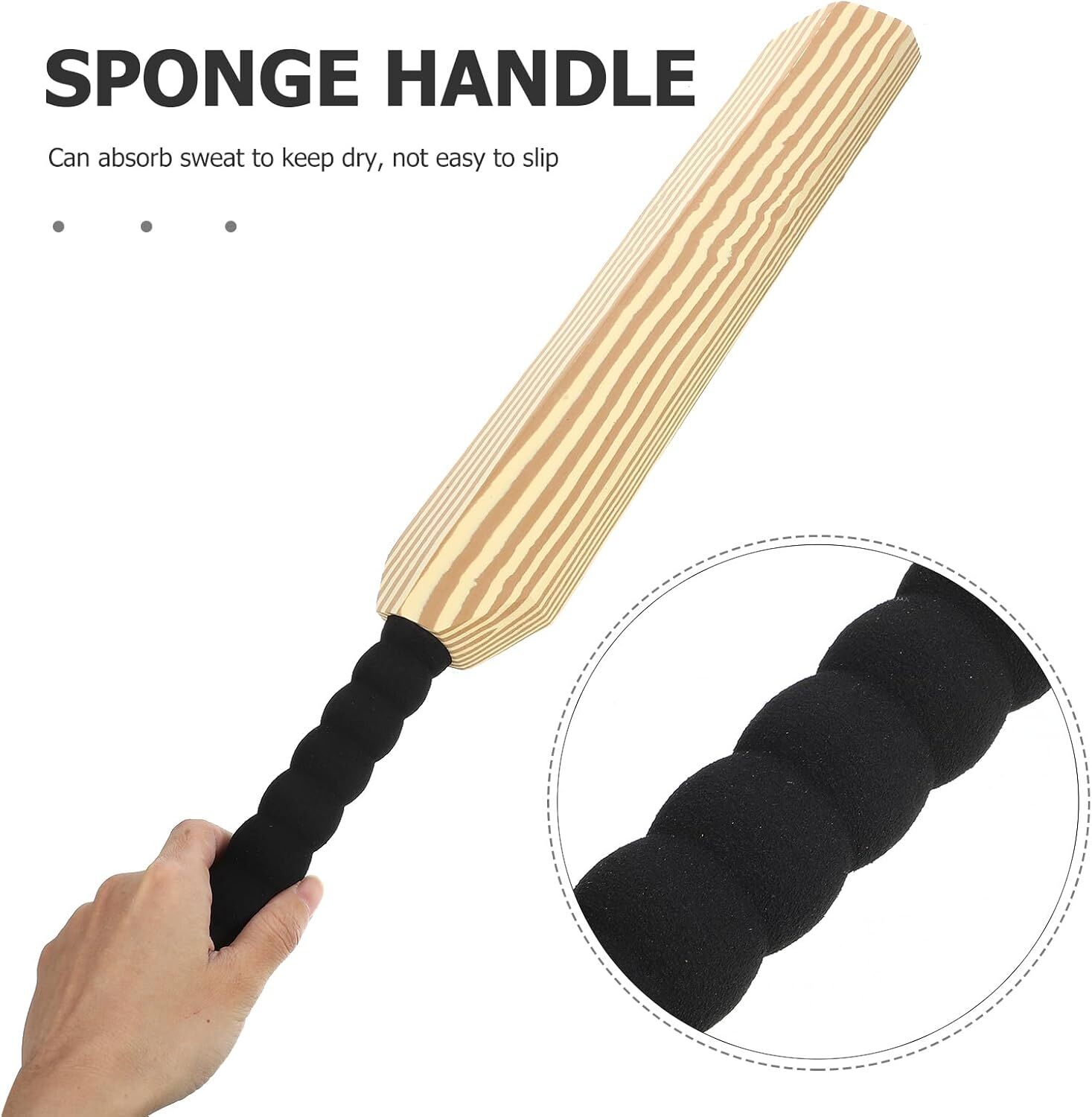 Kids Soft Foam Sturdy Cricket Bat & Ball Set 58cm Backyard Beach Sports Toy Kit