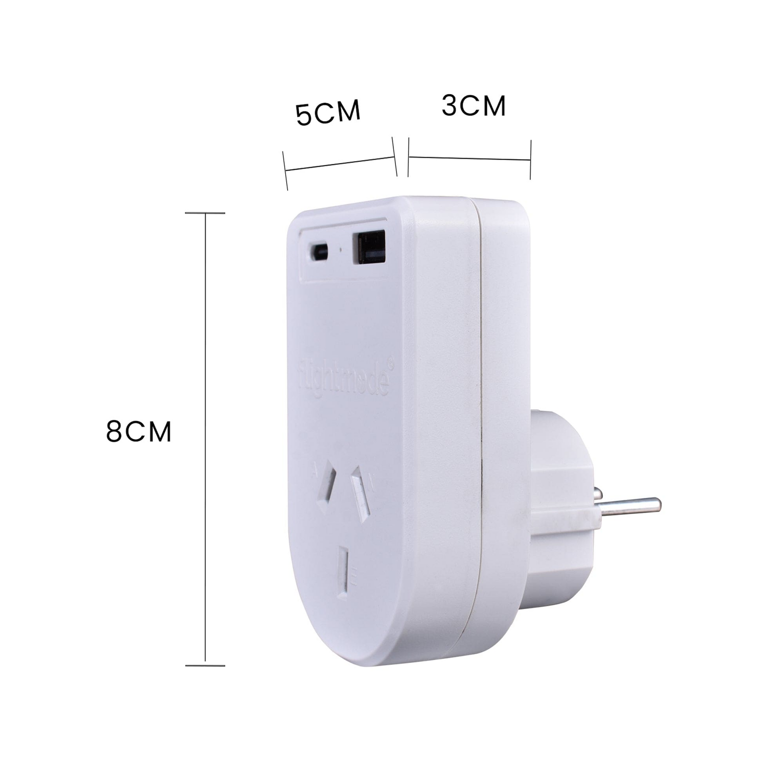 Outbound Australia/NZ to USA/Canada & More Travel Adapter - Earthed w/ USB C & A
