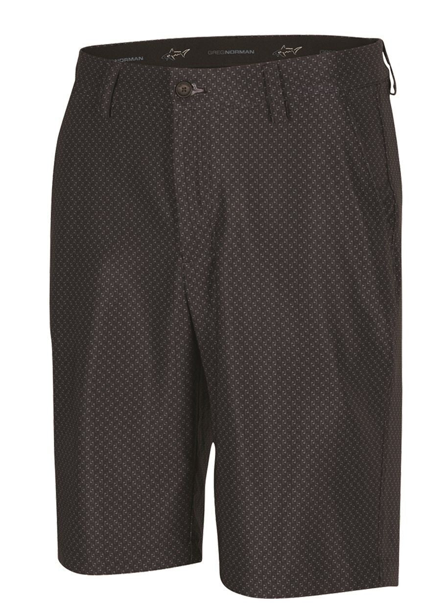 Greg Norman ML75 Microlux Hybrid Flag Shorts Golf Golfing - Black