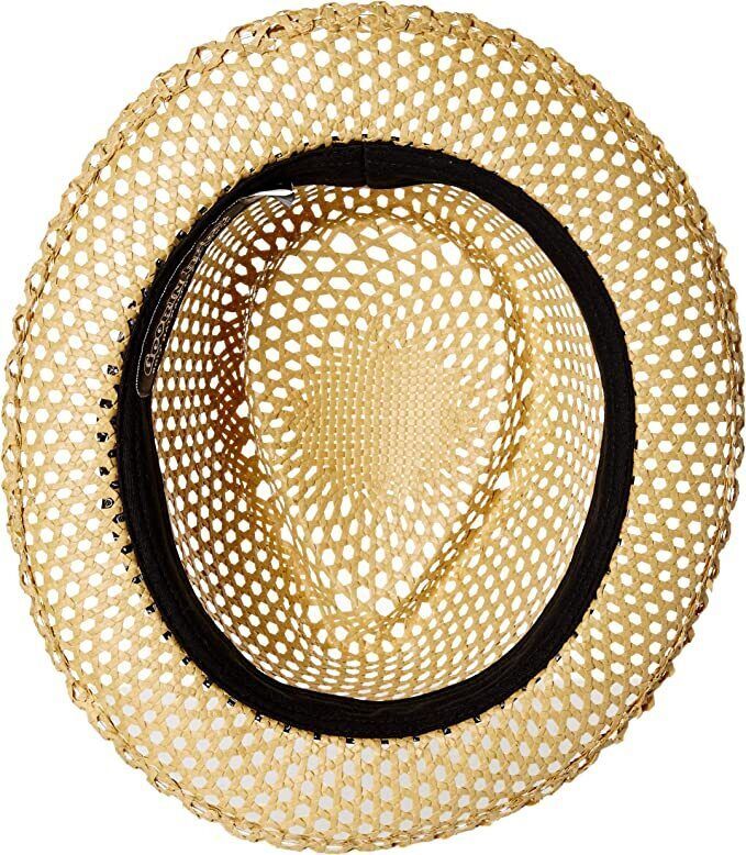 Goorin Brothers Straw Hat Light Sturdy Vented Trilby Sun Summer Fedora - Natural