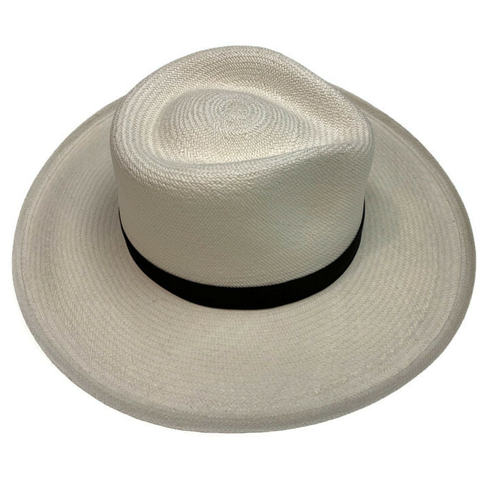 STRAW PANAMA CUENCA PLANTER HAT Sun Beach Golf Cap GRADE 8 Hand Made in USA