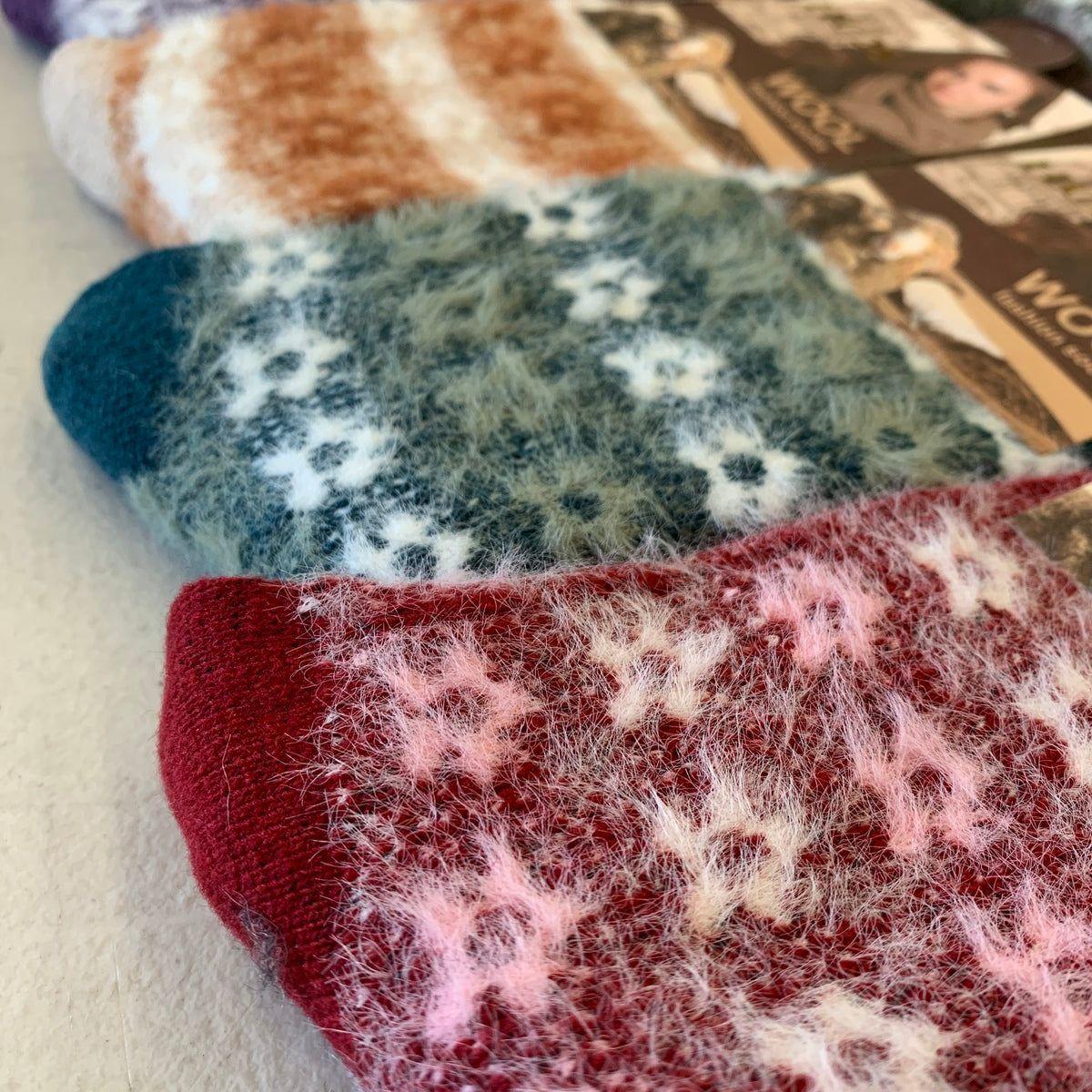 6 Pairs Womens Angora Wool Socks Extra Warm Winter Thermal Soft