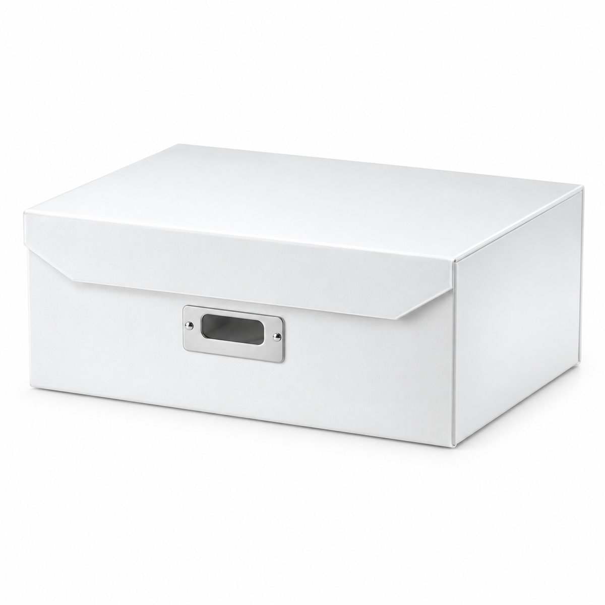 6x Italplast Eazi Fold A4 Paper Document Storage Box in White