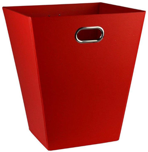 6x 12L EAZI FOLD Foldable Office Waste Rubbish Bin Collapsible Space Saving in Red