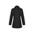 Womens Winter Button Long Trench Coat Jacket Parka Overcoat - Black - XX-Large