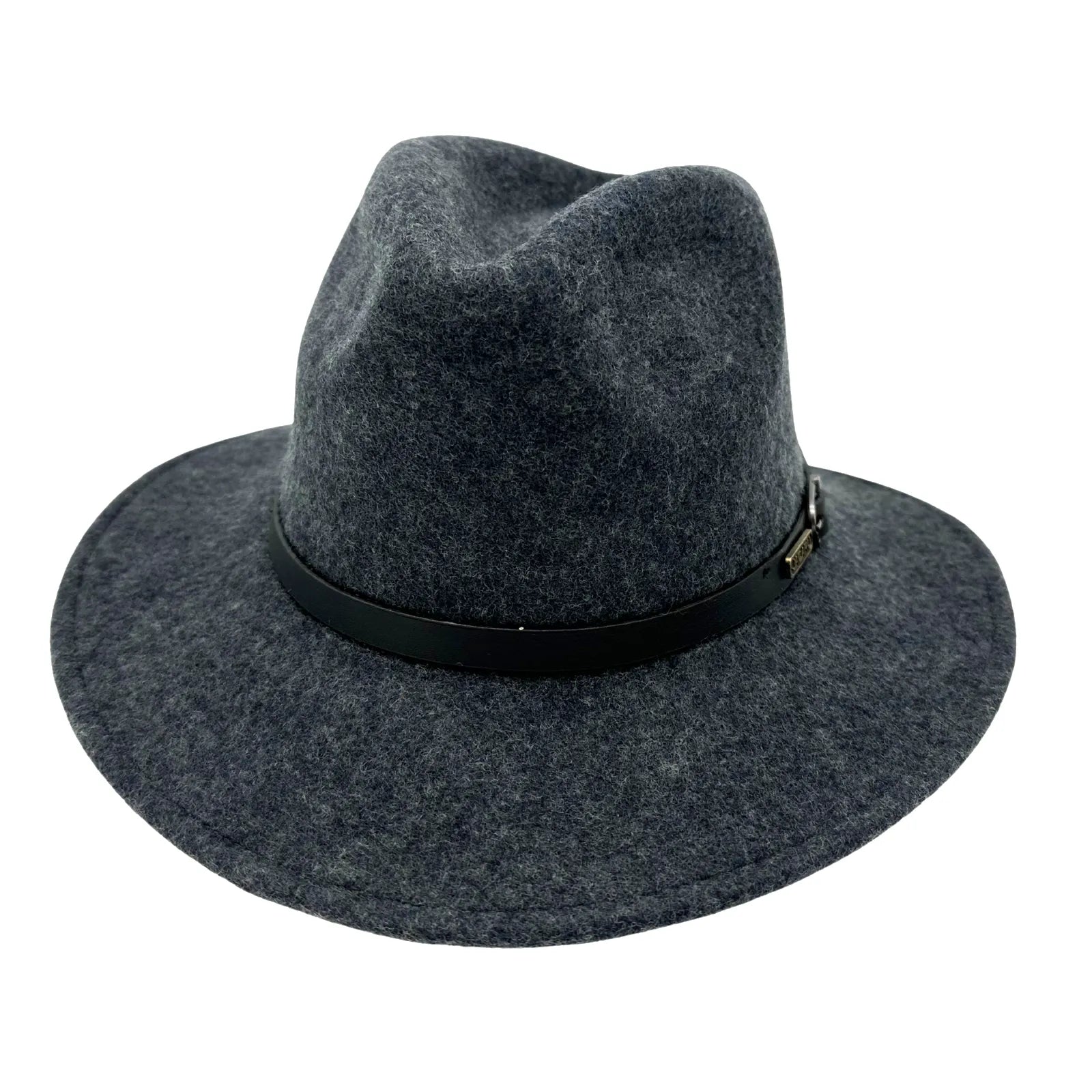 JACARU 1849 Australian 100% Wool Hat Fedora Trilby Crushable Travel - Dark Grey