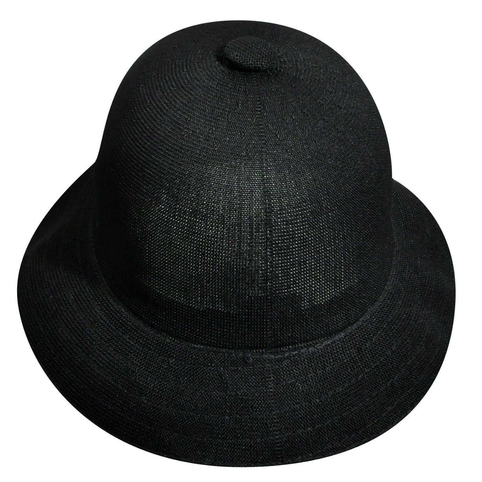 KANGOL Tropic Casual Bucket Hat K2094ST Summer Sun Brim Cap - Black