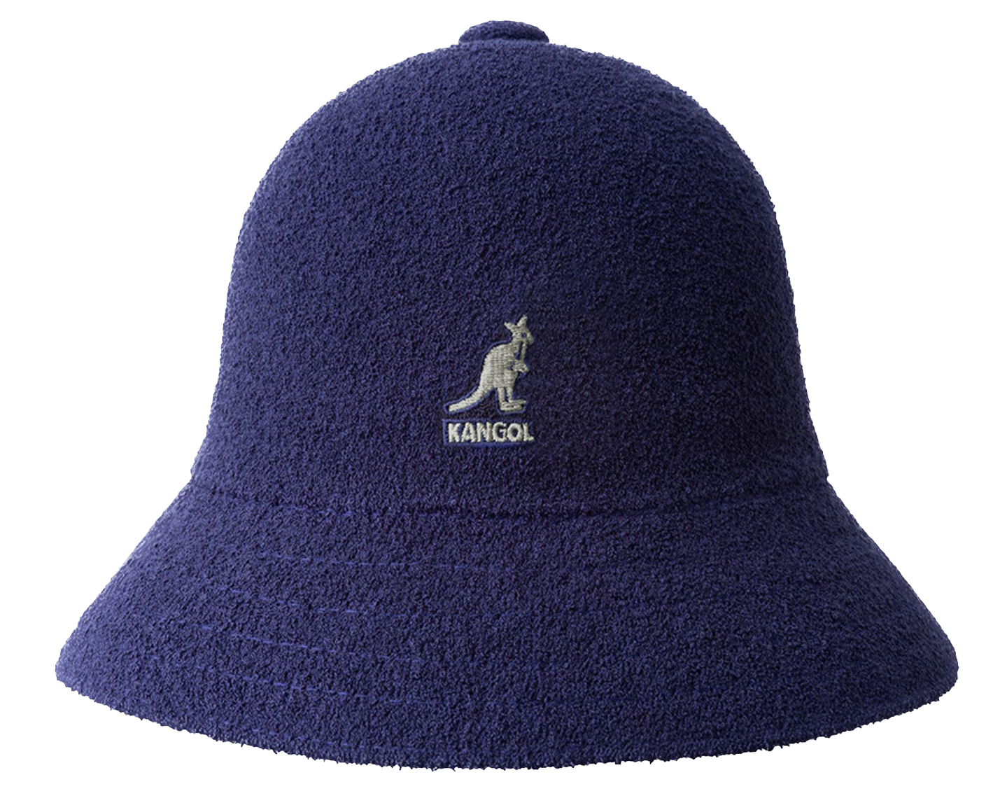 KANGOL Bermuda Casual Bucket Hat Terry Towelling Cap - Navy