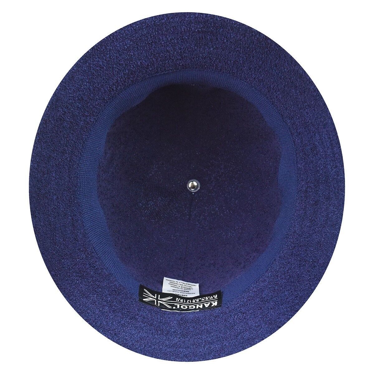 KANGOL Bermuda Casual Bucket Hat Terry Towelling Cap - Navy