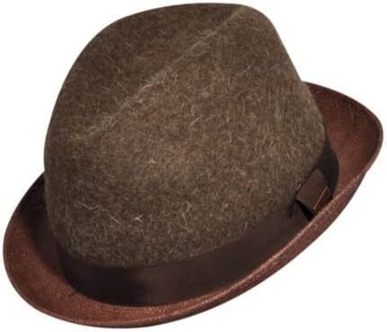 KANGOL Mens Dapper Felt &amp; Straw Player K0818LX Wool Trilby Fedora