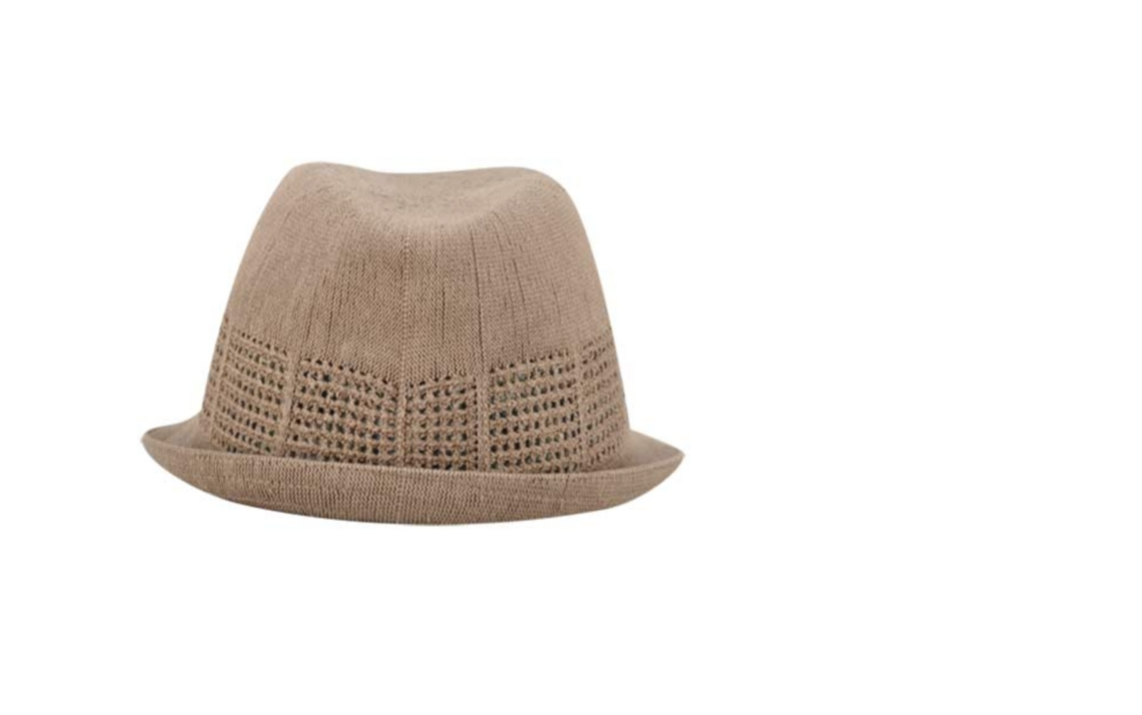 KANGOL Lace Panel Duke Hat K0593FA Trilby Fedora Stingy Brim - Mousse - M