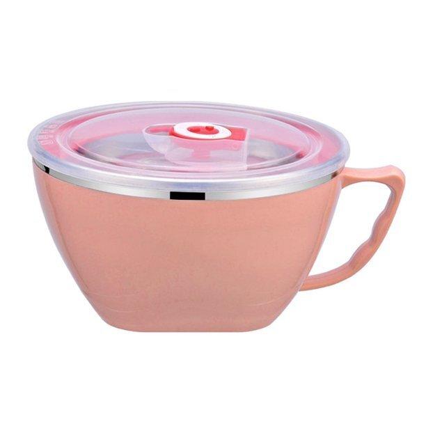 900ml Stainless Steel Instant Noodle Solid Bowl Korean Mi Goreng w Lid &amp; Handle