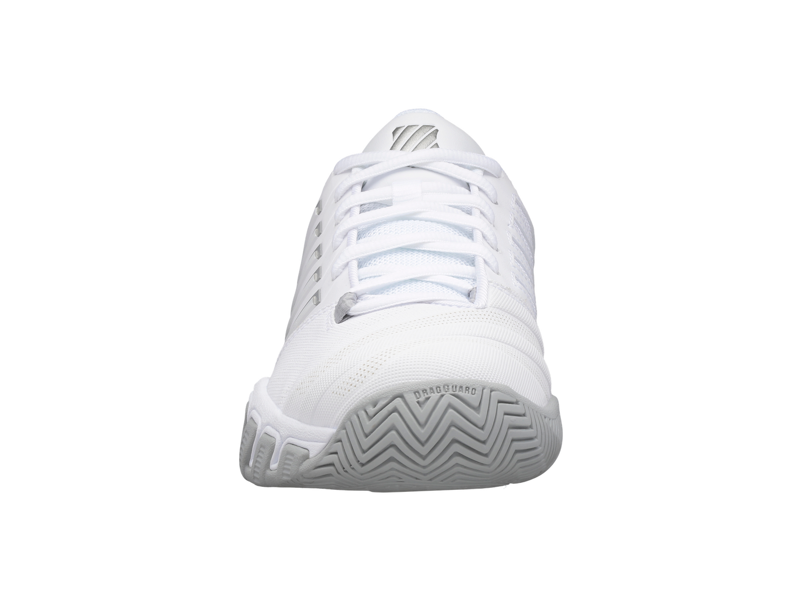 K-Swiss Womens Bigshot 4 AC Tennis Shoes - White/Silver - US 9
