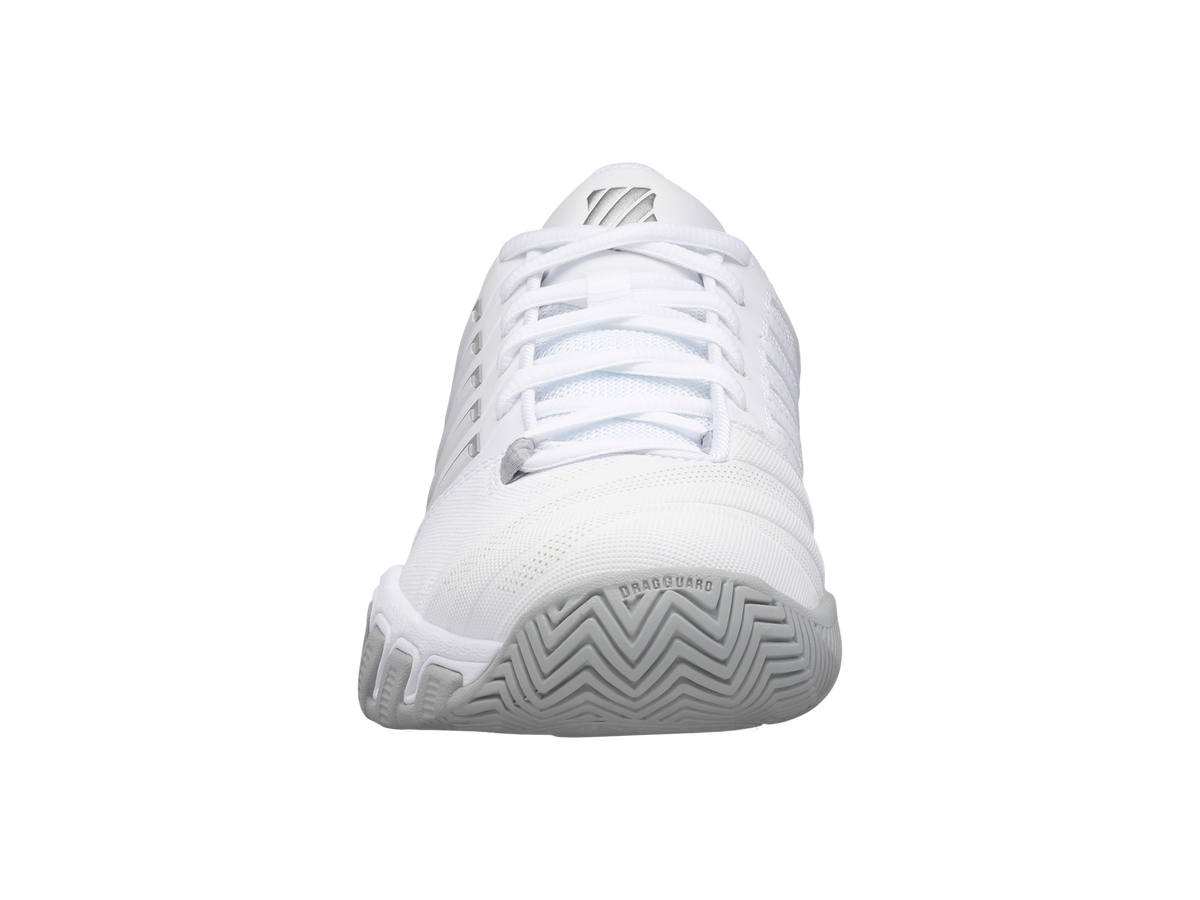 K-Swiss Womens Bigshot 4 AC Tennis Shoes - White/Silver - US 9.5