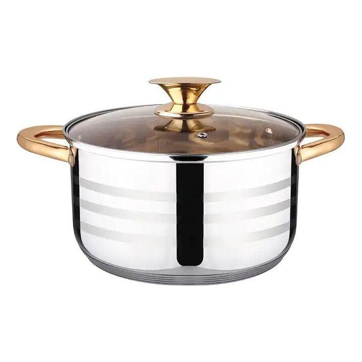Kaisa Villa 5.8 Litre Casserole Pot Stainless Steel Induction Cooking Stock Stew