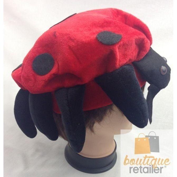 LADYBUG HAT Animal Novelty Cap Party Wear Fancy Dress Costume Accessory