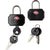 1 Pack of 2 Lewis N. Clark TSA Key Locks Luggage Travel Padlock Keyed - Black