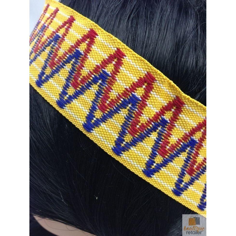 Womens Native American Wig w/ Red Feather Pigtail Indian Party Costume Hair