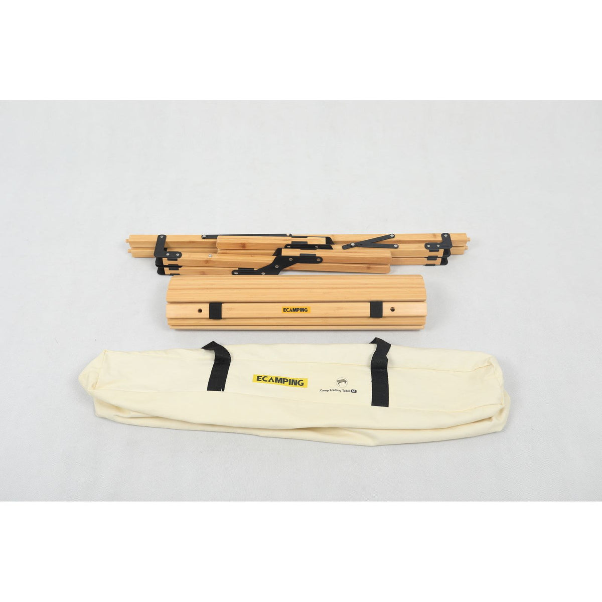 Folding Camping Table Bamboo Roll Up Portable Outdoor Picnic BBQ Desk Beach