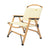 Bamboo Canvas Foldable Outdoor Camping Chair Wooden Travel Picnic Park - Khaki/Beige