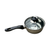 14cm Stainless Steel Milk Pot with Glass Lid Coffee Warmer w Handle
