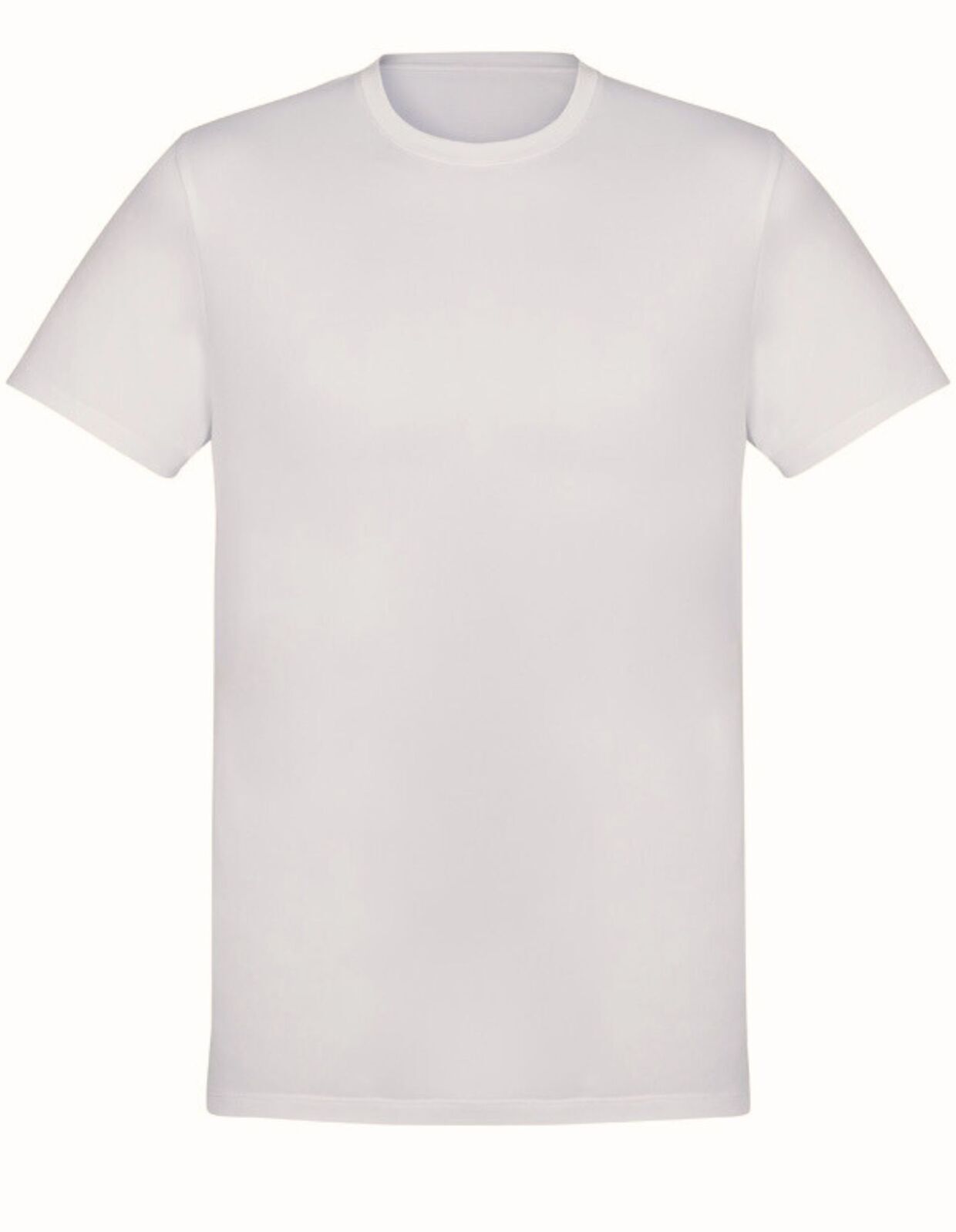 Mens Plain 100% Cotton T-Shirt Basic Blank Casual Short Sleeve Tee Top in Off White