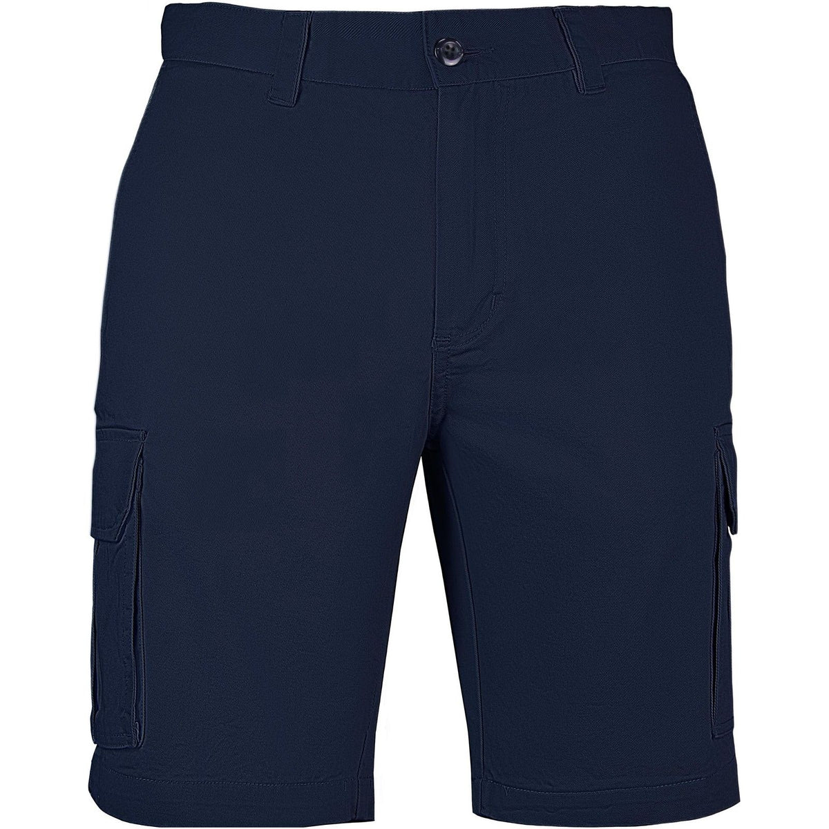 Mens Cargo Shorts 100% Cotton Casual Work Wear Half Pants Summer Army Military - Navy - 36 (92cm)