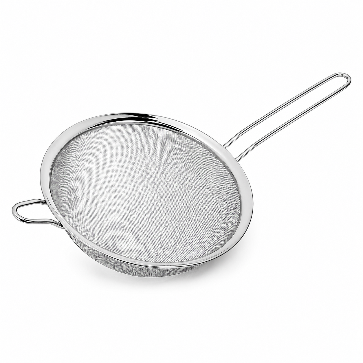 18cm Stainless Steel Mesh Strainer Sifter with Long Handle and Rest Hook
