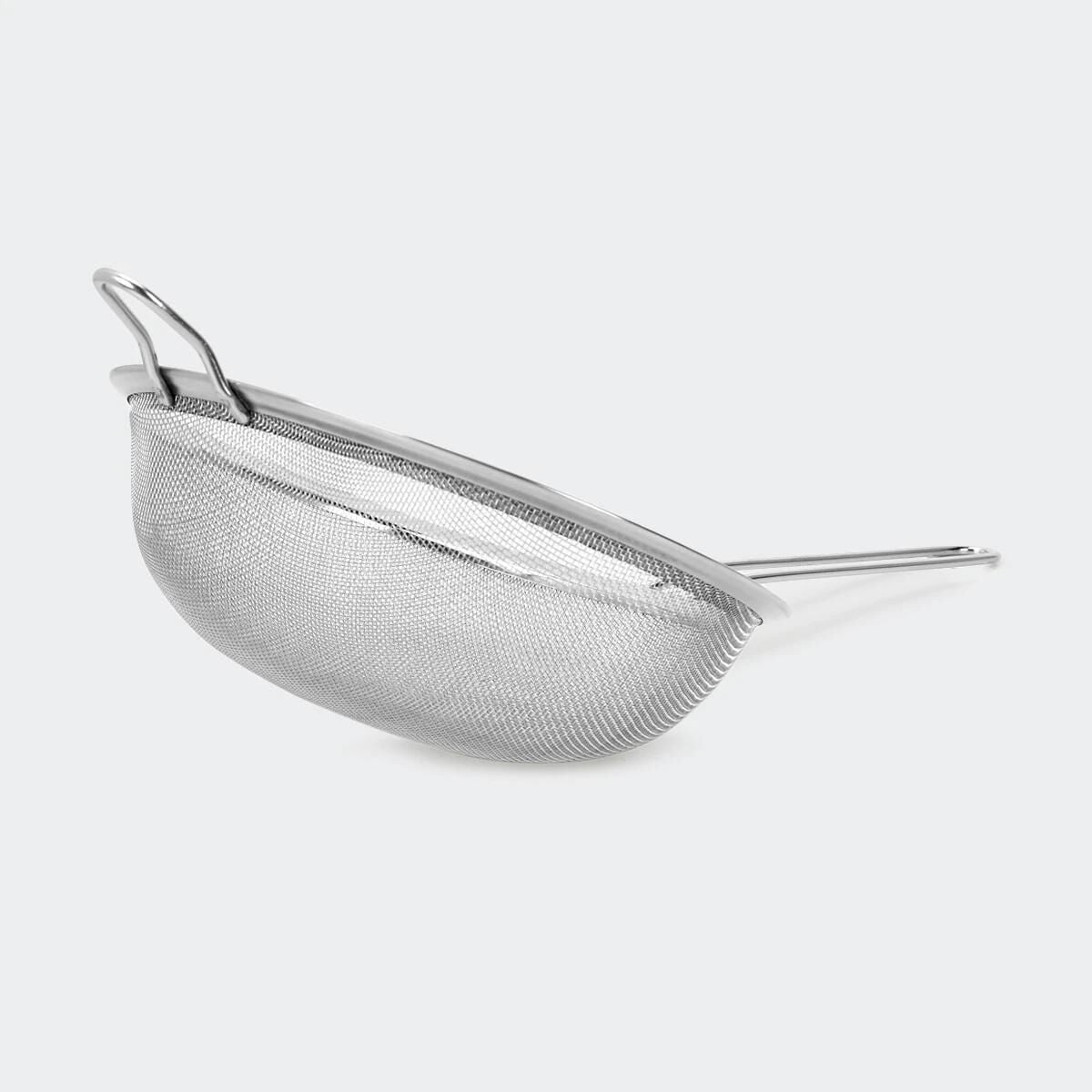 18cm Stainless Steel Mesh Strainer Sifter with Long Handle and Rest Hook